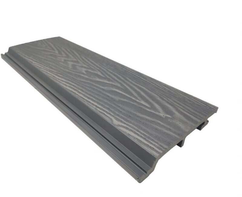 COMPLETE COMPOSITE DEEP WOODGRAIN CLADDING CLICKCLAD 145 x 21 x 3600mm SILVER CCWCLADS