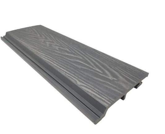 COMPLETE COMPOSITE DEEP WOODGRAIN CLADDING CLICKCLAD 145 x 21 x 3600mm SILVER CCWCLADS