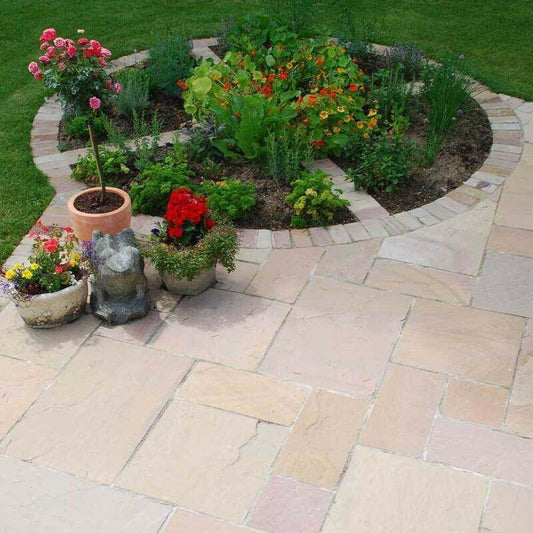 GLOBAL STONE 600 SERIES NATURAL SANDSTONE PROJECT PACK 15.30m2 BUFF BROWN BBSP1530