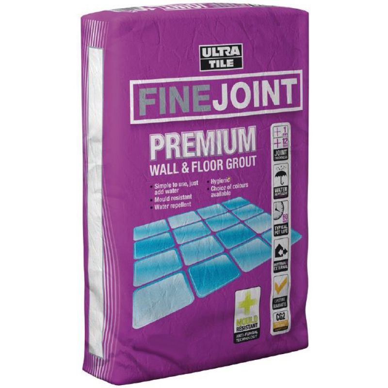 INSTARMAC UTF PROGROUT SMOOTH 3kg BAG (1-12mm JOINT) WHITE UTF PG SMOOTH W3