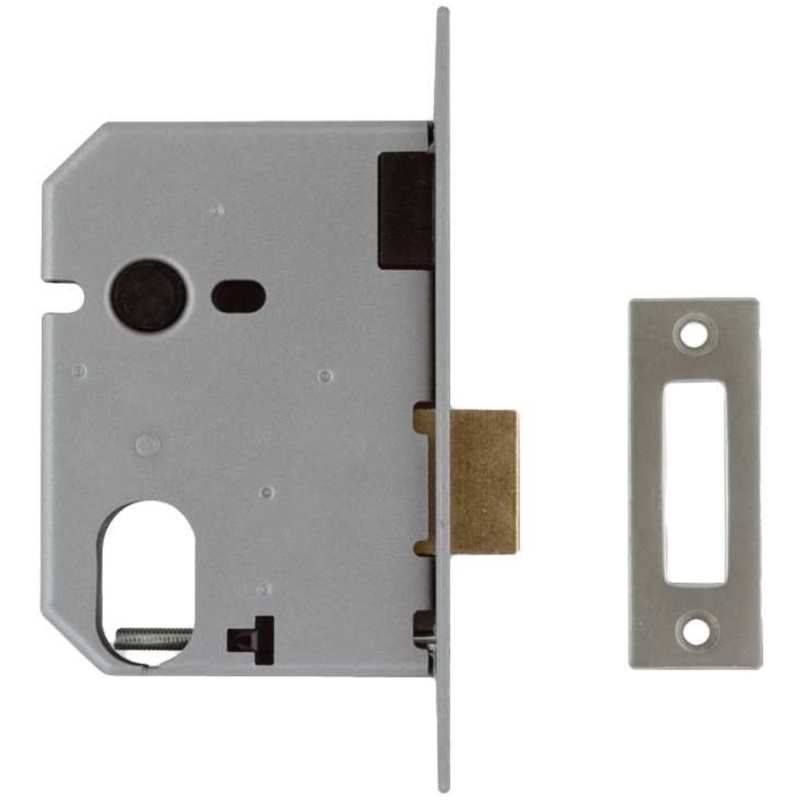UNION UPRIGHT EURO MORTICE DEADLOCK 3" POLISHED BRASS JL2149-PL-3.00