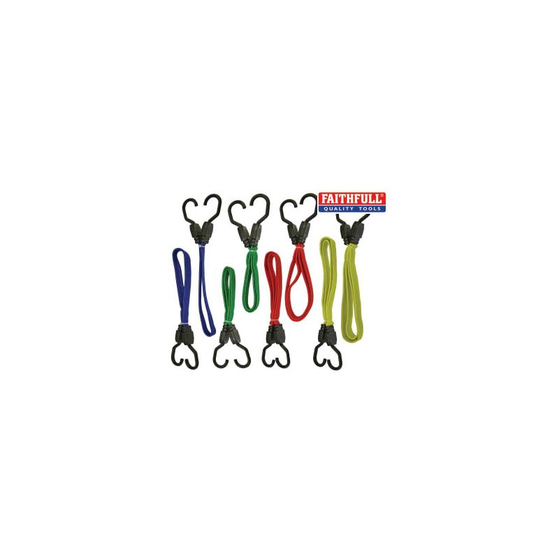 FAITHFULL FAITDBUNG8 ASSORTED BUNGEE CORD SET (8 PIECE)