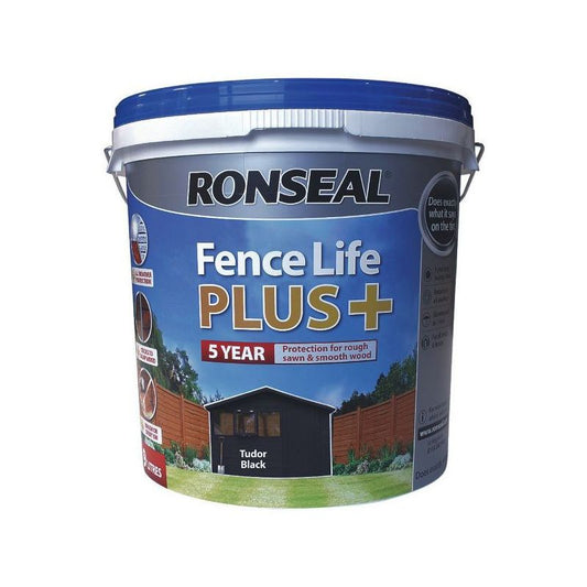 RONSEAL FENCELIFE PLUS 5l TUDOR BLACK OAK 37630