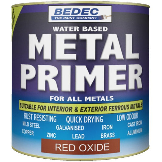 BEDEC ALL METALS PRIMER RED OXIDE 250ml BEDE2PU3119/15