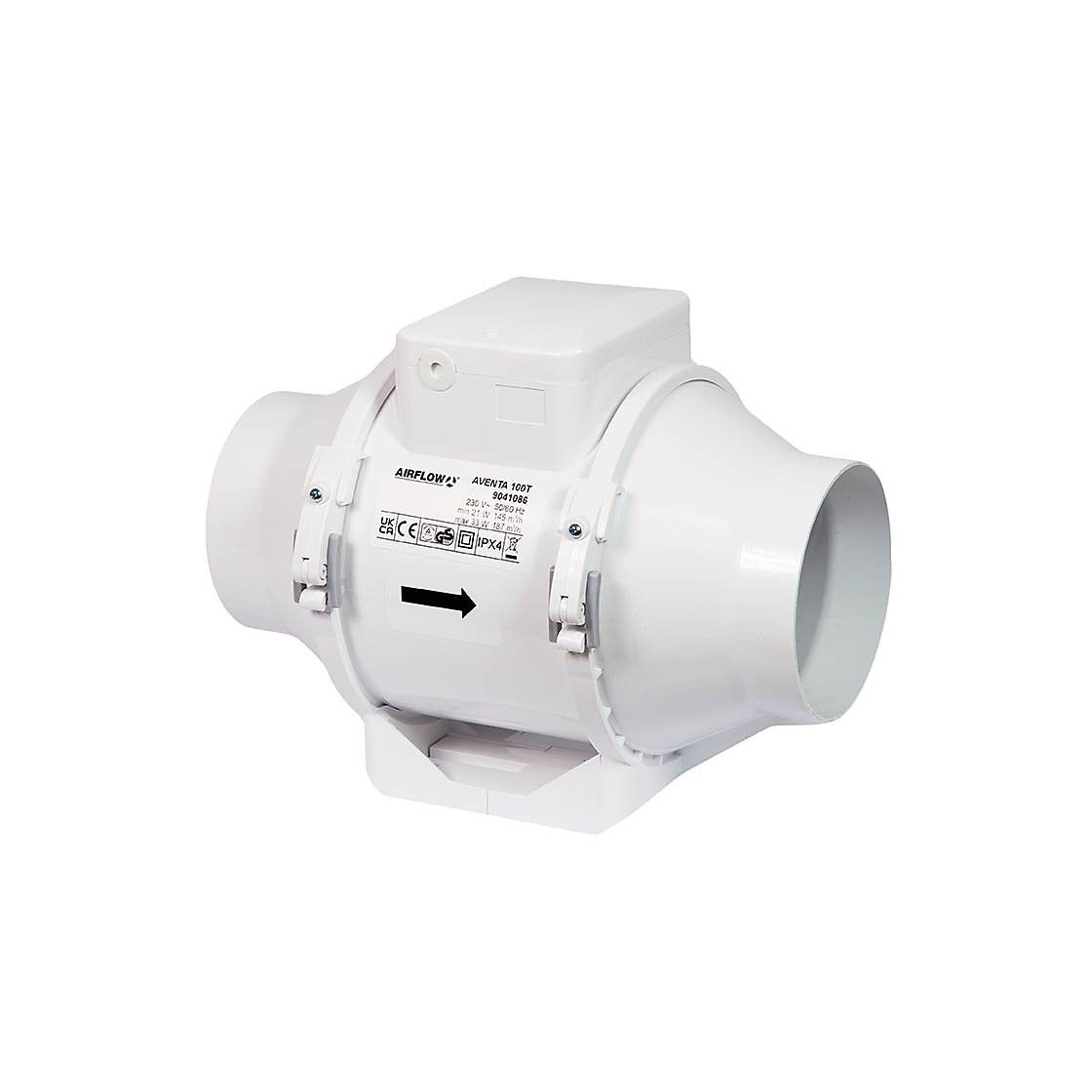 AIRFLOW AVENTA IN-LINE IN SPEED 4" TIMER 9041086