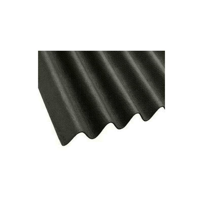 POLYPLASTICS CORRUG BITUMEN SHT 2m x 950mm PLUS BLACK BITBK