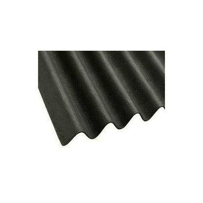 POLYPLASTICS CORRUG BITUMEN SHT 2m x 950mm PLUS BLACK BITBK