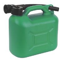 5l GREEN PLASTIC PETROL CAN M5LGP