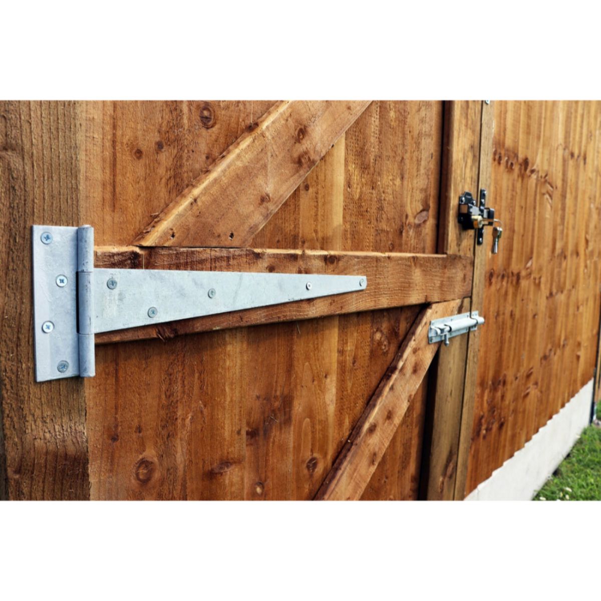 121A BZP 250mm LIGHT TEE HINGE PAIR LOOSE 121A0250ZP