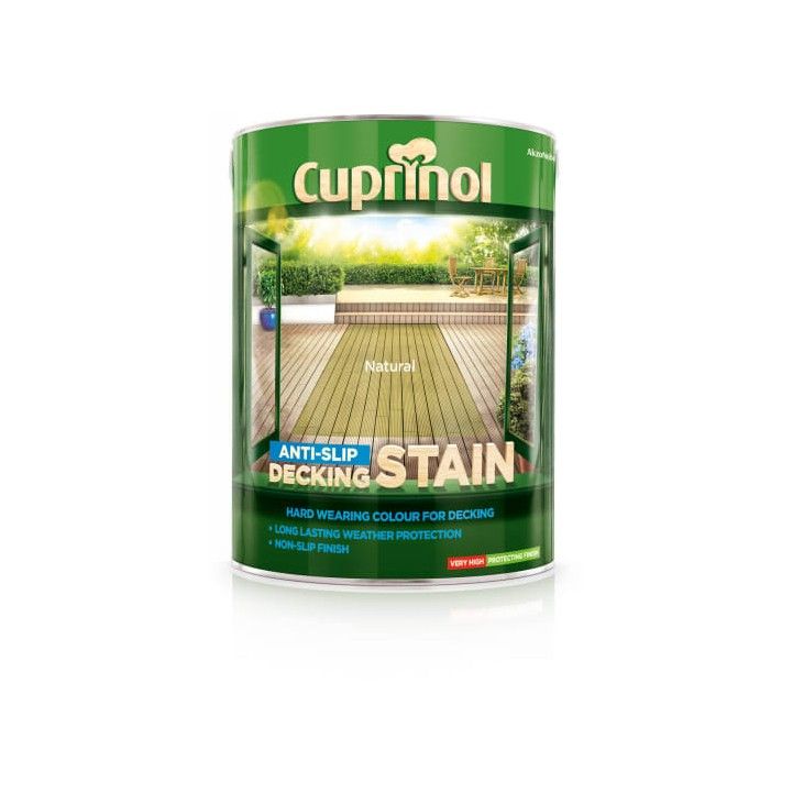 CUPRINOL ANTI-SLIP DECKING STAIN 5l NATURAL 5097040
