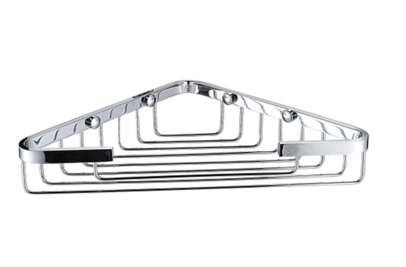 BRISTAN COMP BASK05 C OPEN FRONT CORNER FIXED WIRE BASKET CHROME