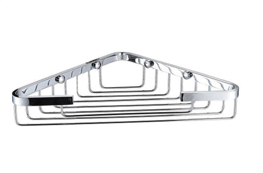 BRISTAN COMP BASK05 C OPEN FRONT CORNER FIXED WIRE BASKET CHROME