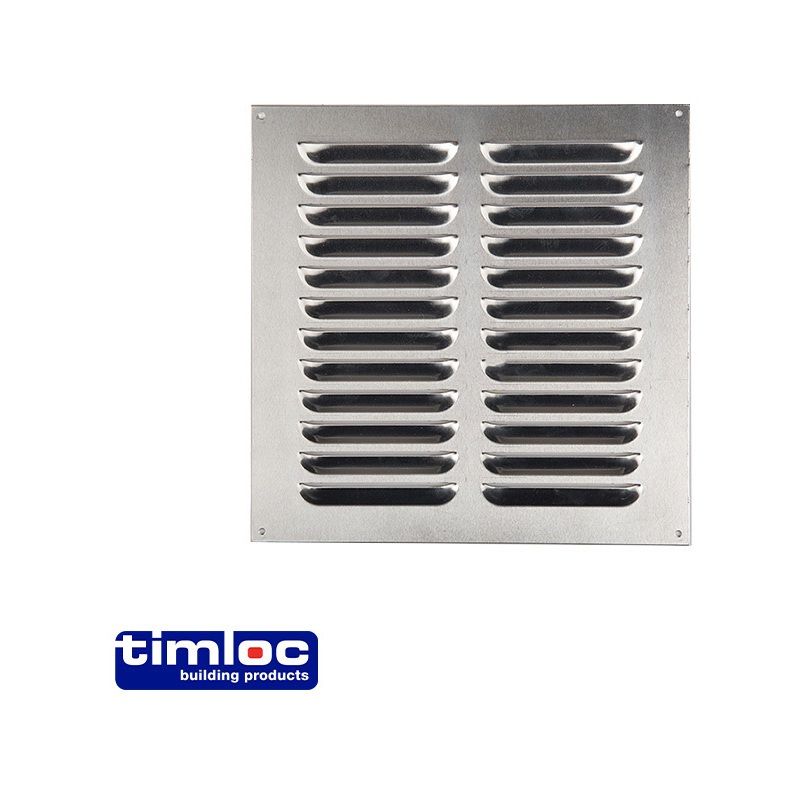 TIMLOC LOUVRE VENTILATOR 9 x 9" ALUMINIUM 1225A
