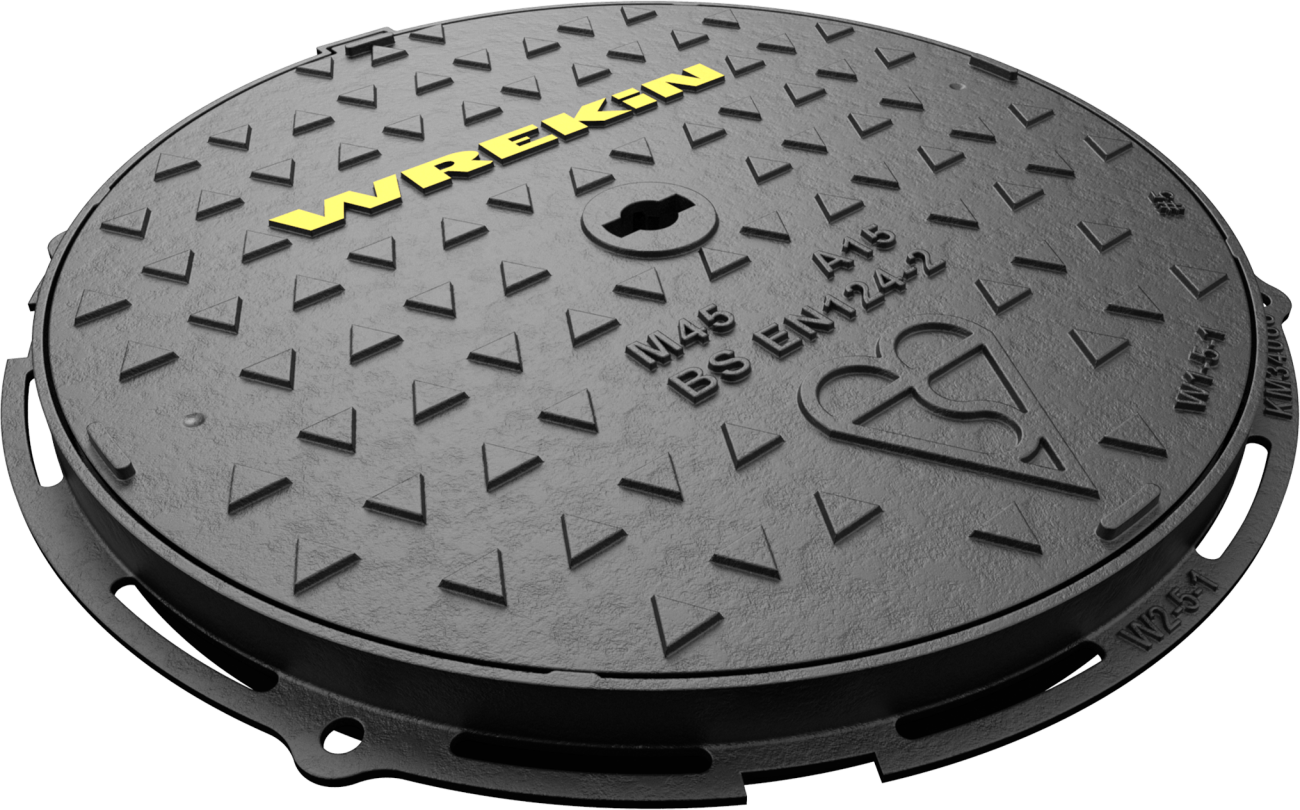WREKIN A15 CIRCULAR MANHOLE COVER 450 x 30mm DMS1A2/45D/K