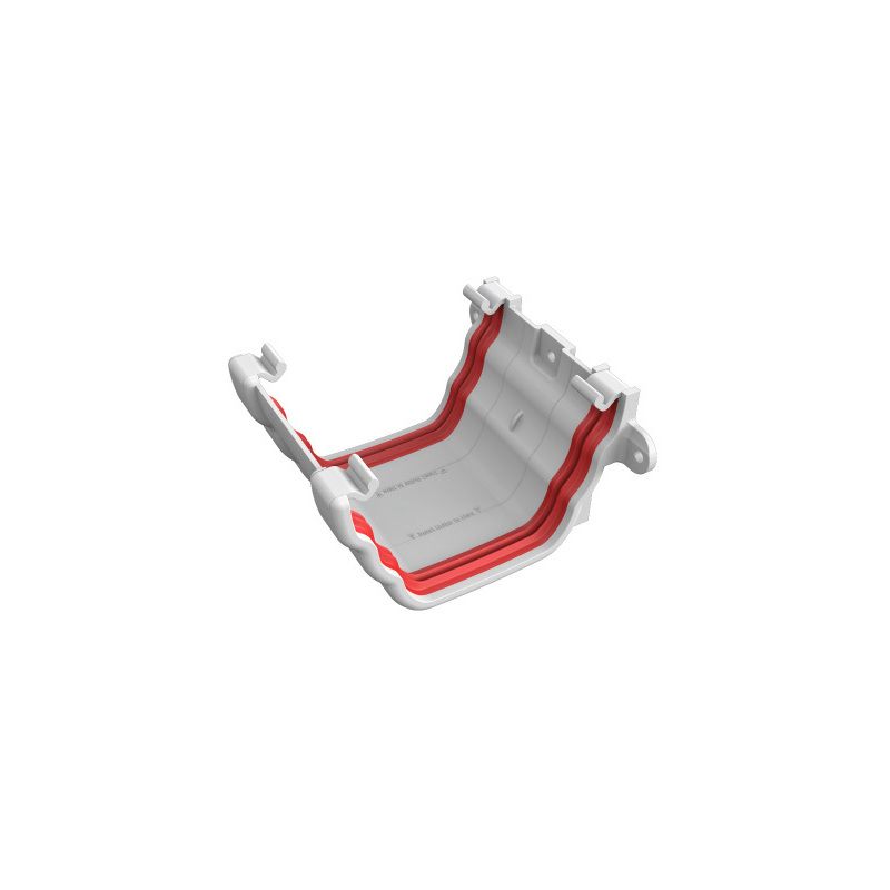 FREEFLOW OGEE UNION BRACKET WHITE FRO602