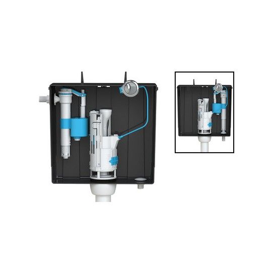 VIVA SKYLO DUAL ENRTY CONCEALED CISTERN (BLACK) SKYCC01