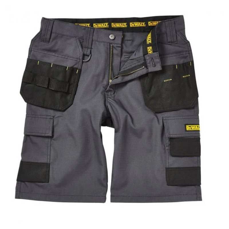 DEWALT CHEVERLEY RIP STOP SHORTS GREY 40 INCH WAIST