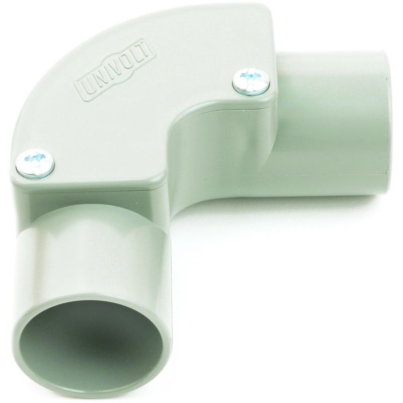 UNIVOLT IE20WH CONDUII INSPECTION ELBOW 20mm WHITE