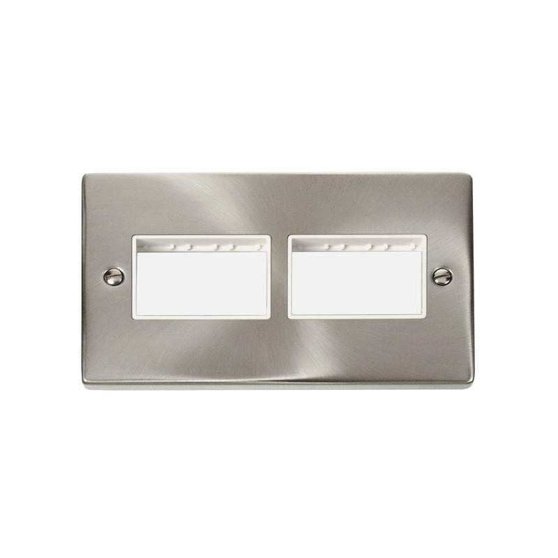 CLICK VPSC406WH 2 GANG PLATE 3 x 3 APT MG