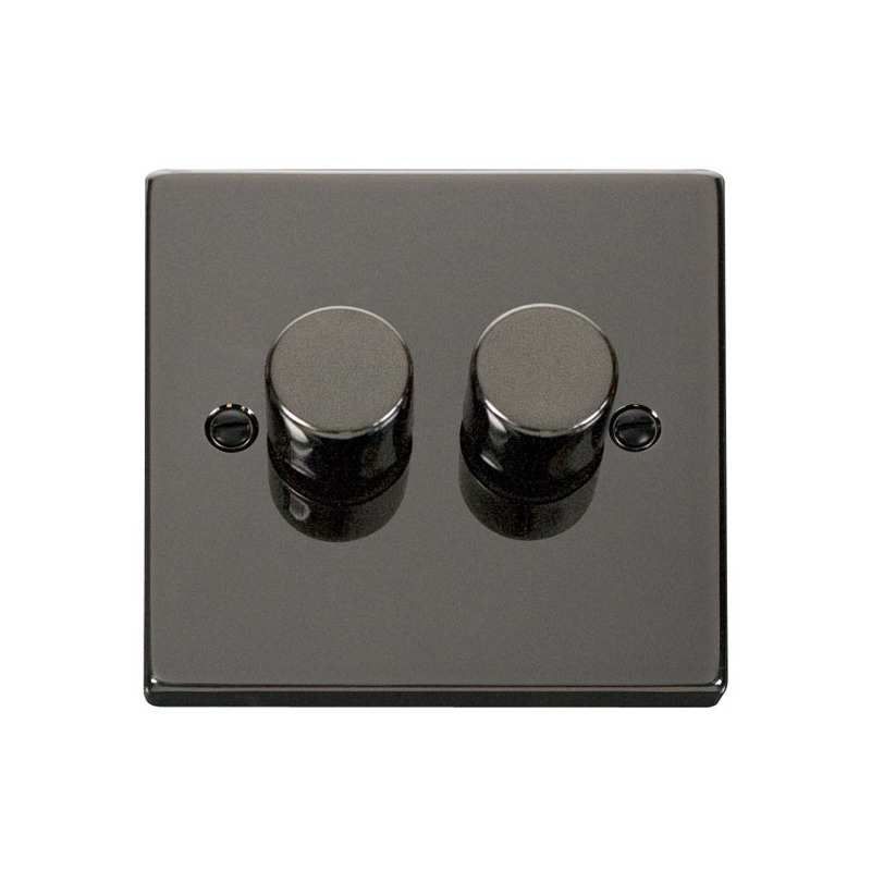 CLICK VPBN152 2G 2WAY 400W DIMMER SW BLK NICKEL