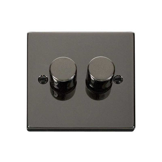 CLICK VPBN152 2G 2WAY 400W DIMMER SW BLK NICKEL