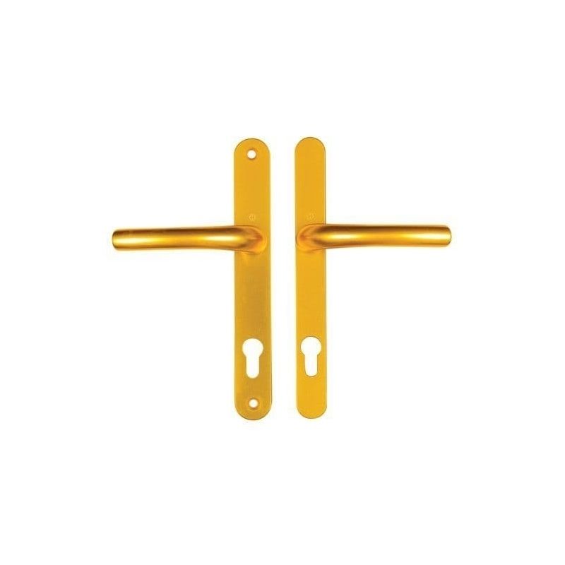 DUFFELLS HOPPE BIRMINGHAM SPRUNG LEVER UPVC DOOR HANDLES 92mm PZ GOLD HOP21592G