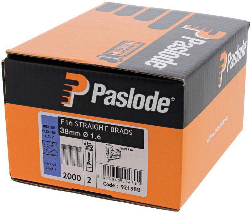 PASLODE 921589 BRAD/FUEL 38MM F16 GAL BOX 2000