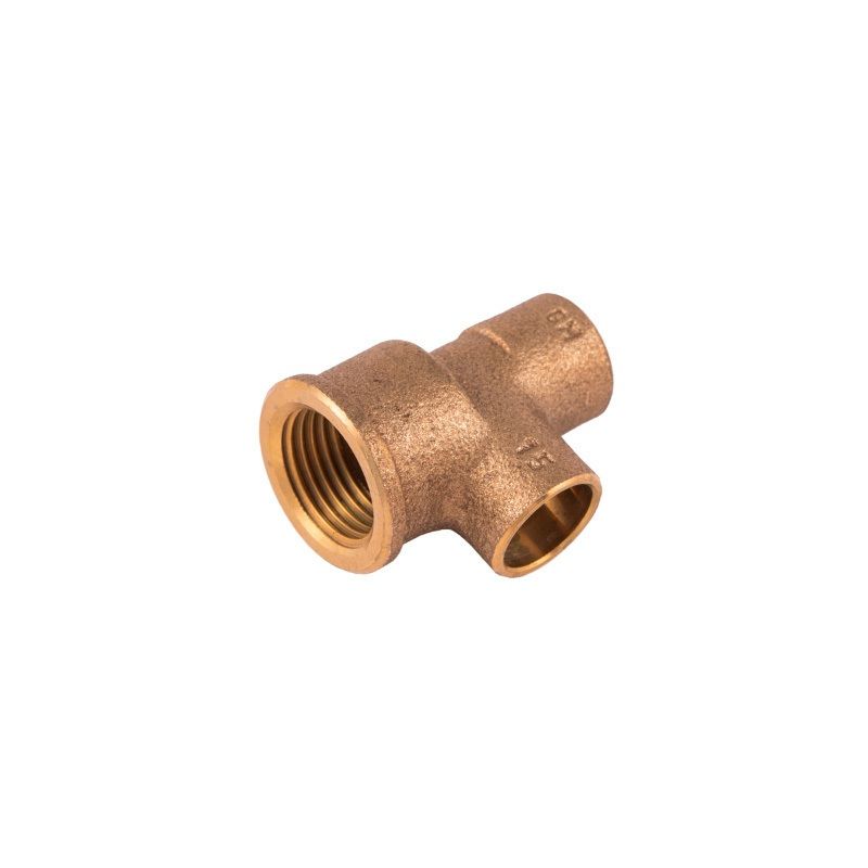 FLOWFLEX END FEED FEMALE TEE 22 x 22mm x 1/2" 4130G.22X1/2X22