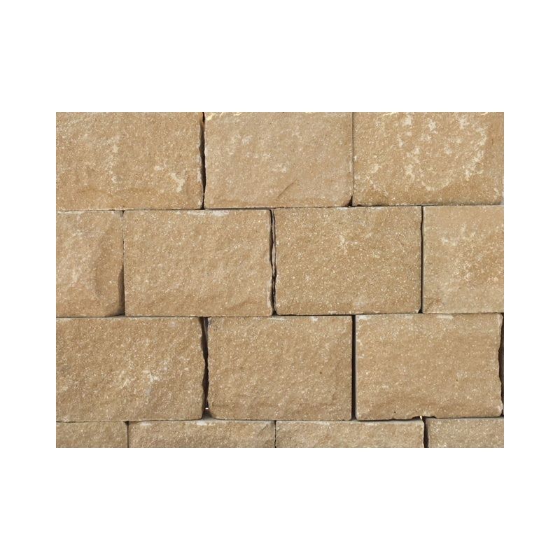 FORTICRETE 300 x 100 x 215mm BUFF ANSTONE PITCHED FACE WALLING