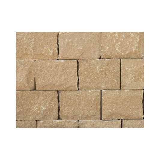 FORTICRETE 300 x 100 x 215mm BUFF ANSTONE PITCHED FACE WALLING