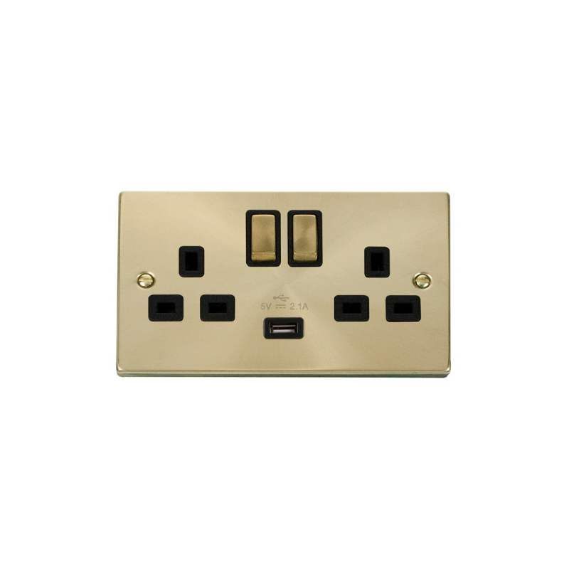 CLICK VPSB570BK 2G SWITCHED INGOT SOCKET WITH USB