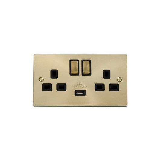 CLICK VPSB570BK 2G SWITCHED INGOT SOCKET WITH USB