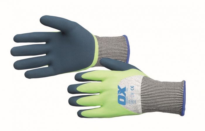 OX FOAM LATEX CUT 5 GLOVES OX-S484010 EXTRA LARGE
