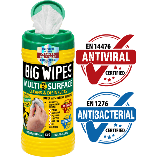 BIG WIPES BGW2440 MULTI SURFACE PRO+ BIO (TUB 80) GREEN TOP