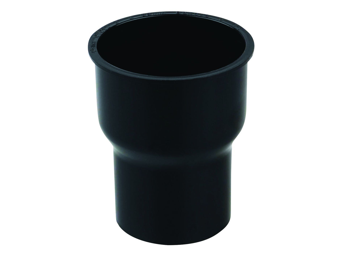 OSMA 0T092 ROUND PVCU CONNECTOR TO CAST IRON PIPE 68mm 0T092B BLACK