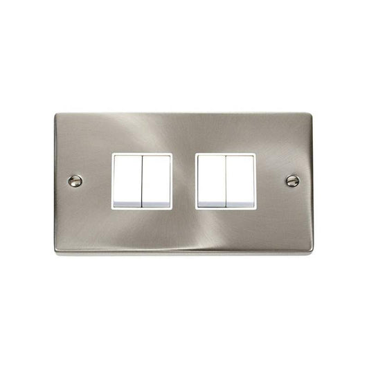 CLICK VPSC019WH 4 GANG 2 WAY 10AX MG