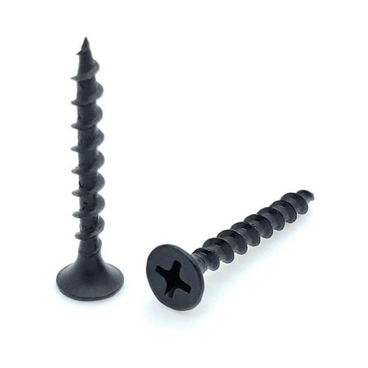 COUNTERSUNK PH2 DRYWALL SCREWS 4.8 x 100mm BLACK PHOSPHATE BOX 200 SDBB48100