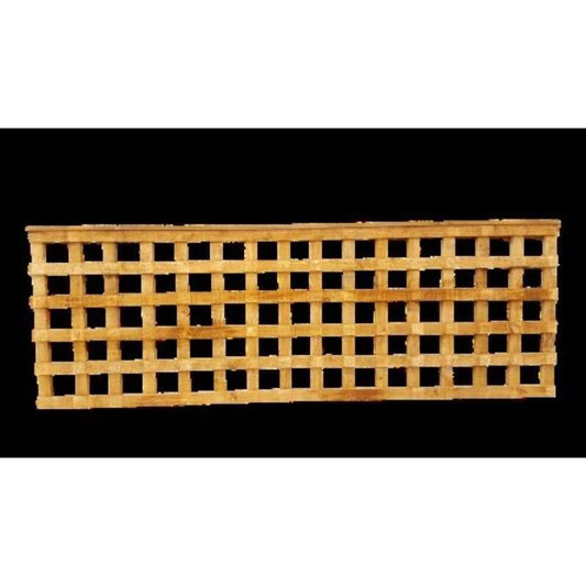 DENBIGH TIMBER 3" SQUARE TRELLIS PANEL 6 x 5' APEX CAP SQ3"6X5