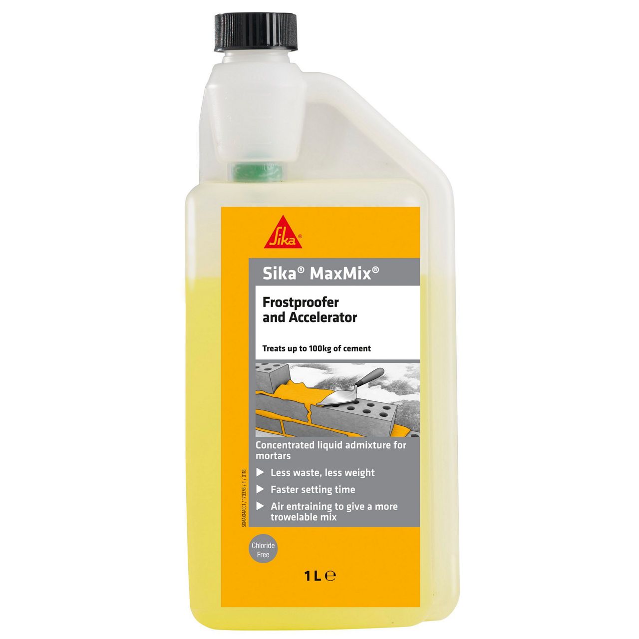 Sika Maxmix Concentrated Frostproofer & Accelerator 1L SKMAXMACC1