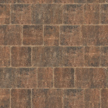 BRADSTONE WOBURN RUMBLED 50mm BLOCK PAVING 200 x 134 x 50mm AUTUMN 48227 (NEW)