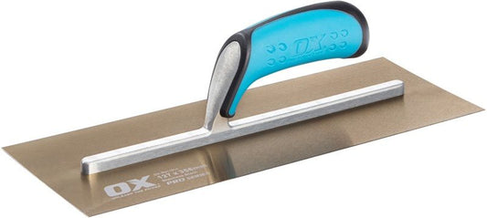 OX-P011014 PRO PLASTERERS TROWEL 127 x 356mm STAINLESS STEEL
