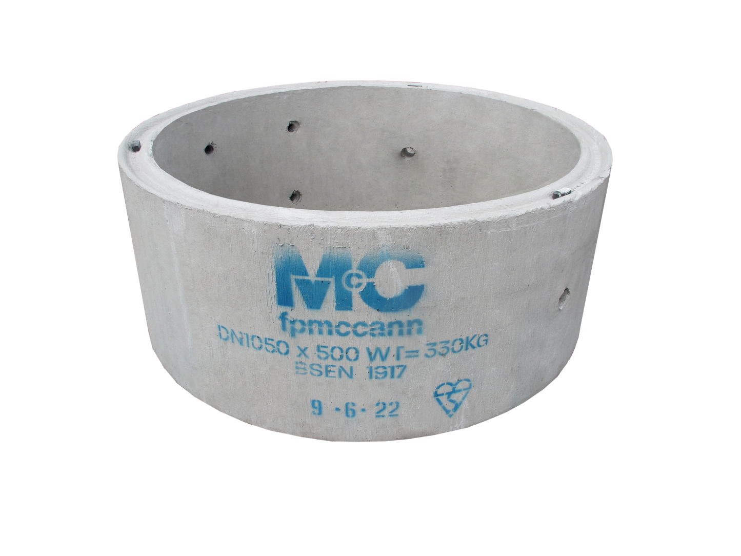 F P MCCANN 1050mm DIA x 500mm PCC CHAMBER RING 1378