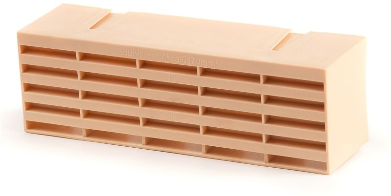 TIMLOC PLASTIC AIRBRICK 9 x 3" BUFF 1201ABBU