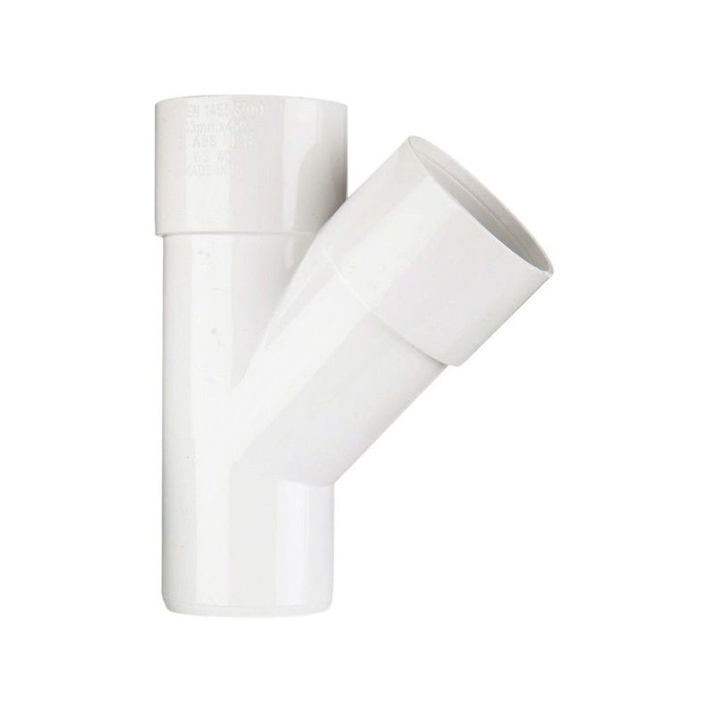 POLYPIPE ABS JUNCTION 32mm x 45deg WS39 WS39W WHITE