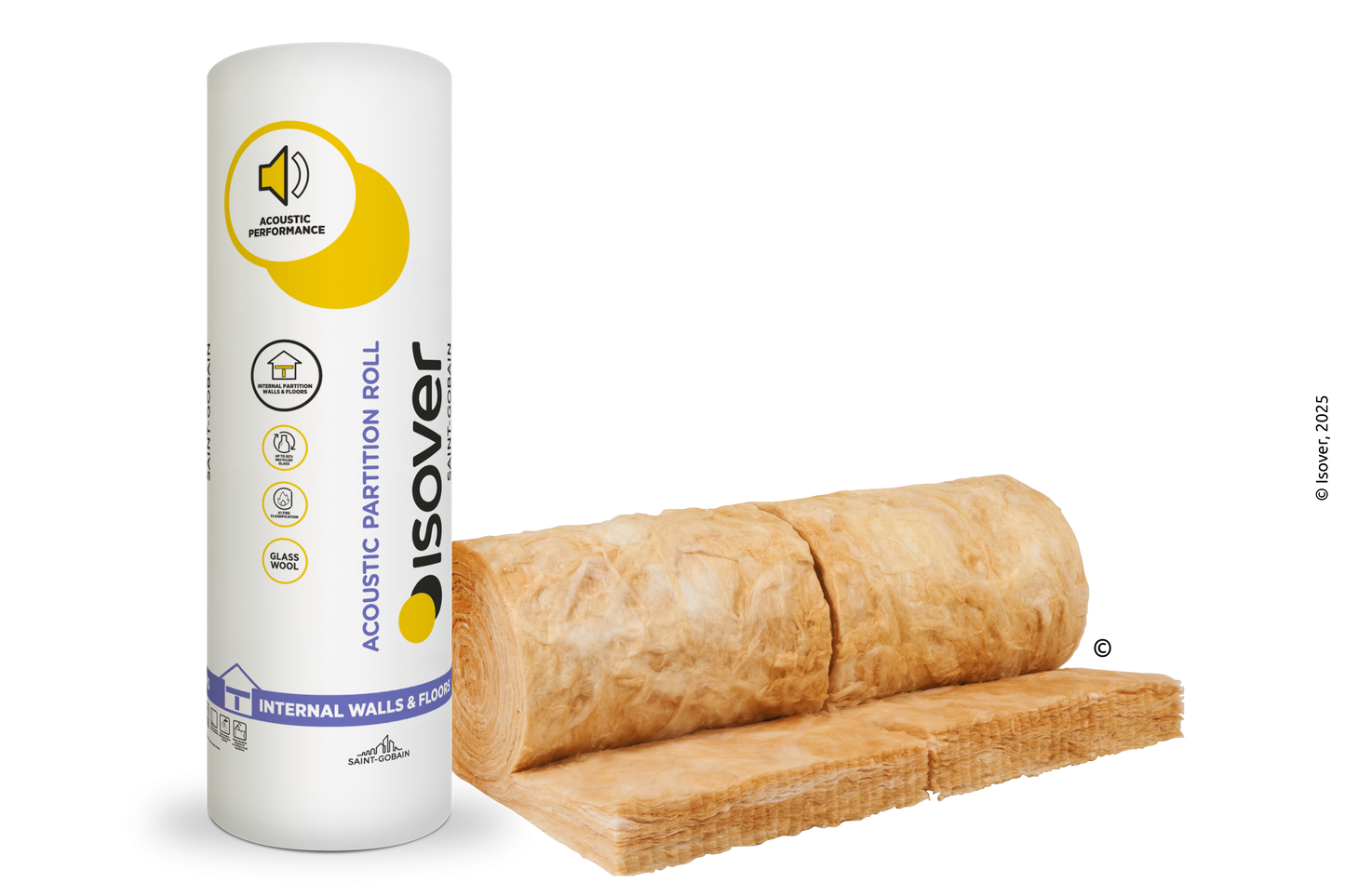 ISOVER ACOUSTIC ROLL APR 12200 x 600 x 75mm x 14.64m2 (PACK 2) 5200625580