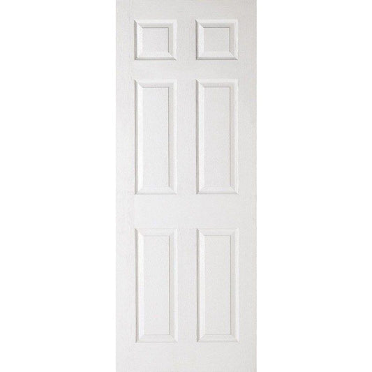 LPD WHITE TEXTURED 6 PANEL INTERNAL DOOR 78 x 33" 1981 x 838 x 35mm TEX6P33