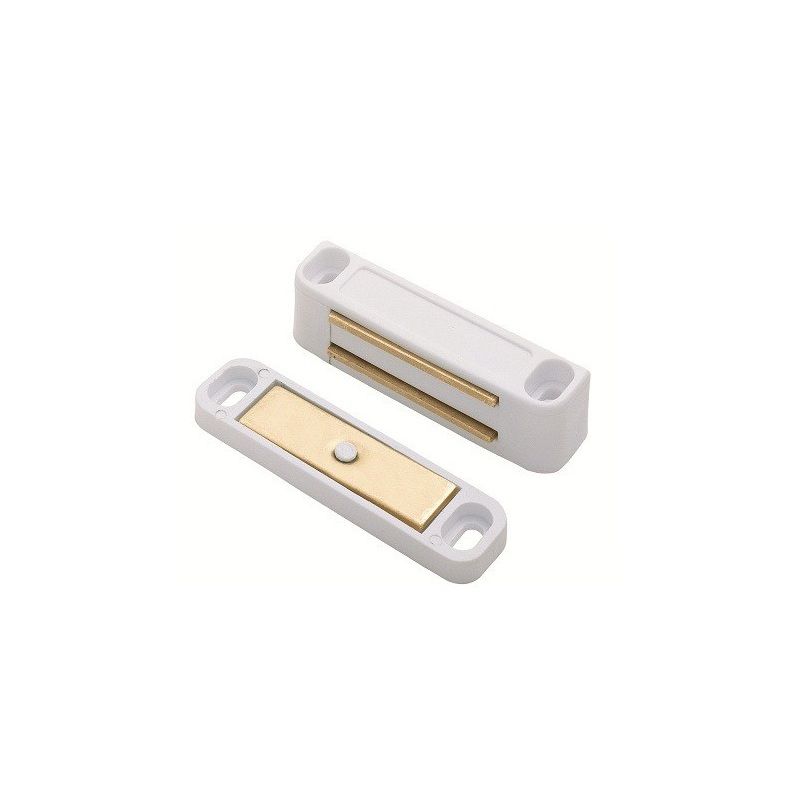 CARLISLE BRASS MAGNETIC CATCH LARGE (PACK 2) WHITE IMCLGE2/RP