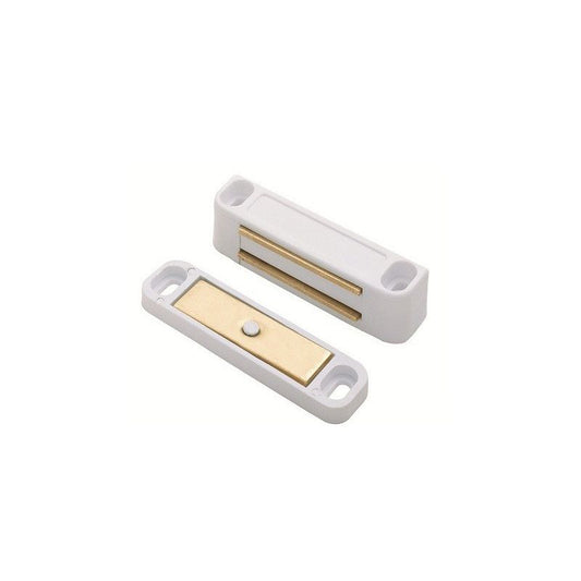 CARLISLE BRASS MAGNETIC CATCH LARGE (PACK 2) WHITE IMCLGE2/RP