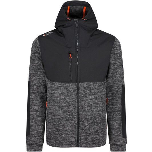 REGATTA TRF624 HEIST HYBRID JACKET ASHMARL/BLK MEDIUM TRF624 B7I60