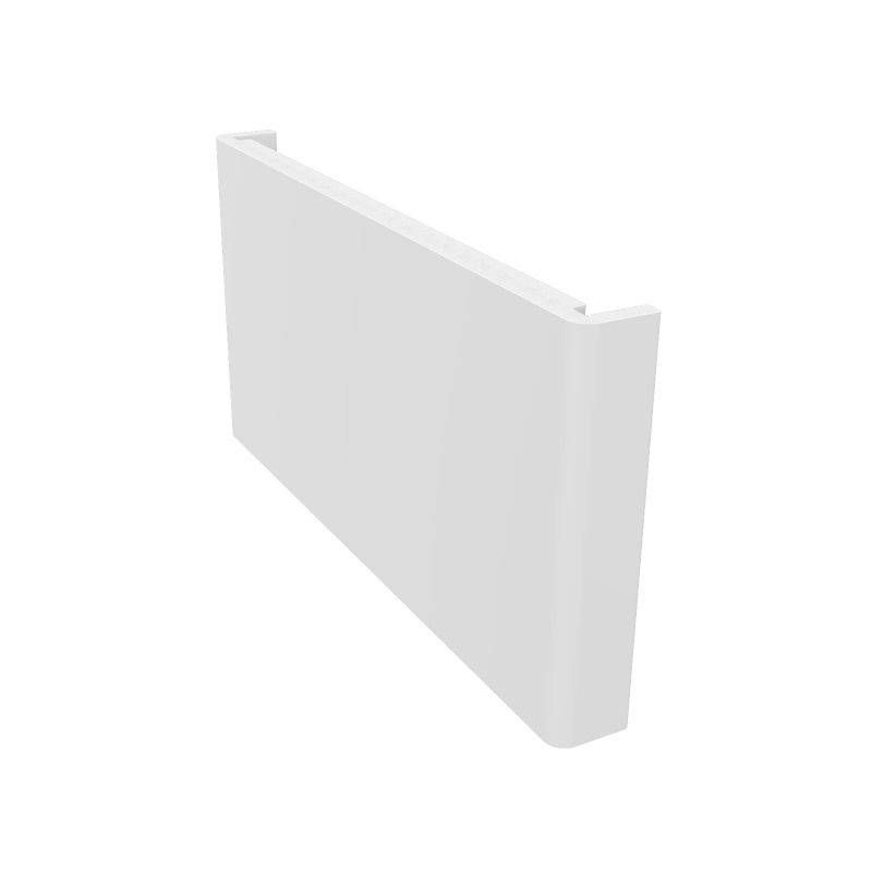 FREEFOAM DOUBLE ENDED MAGNUM SQUARE COVER FASCIA 1.25m x 410 x 18mm WHITE FMS410.125